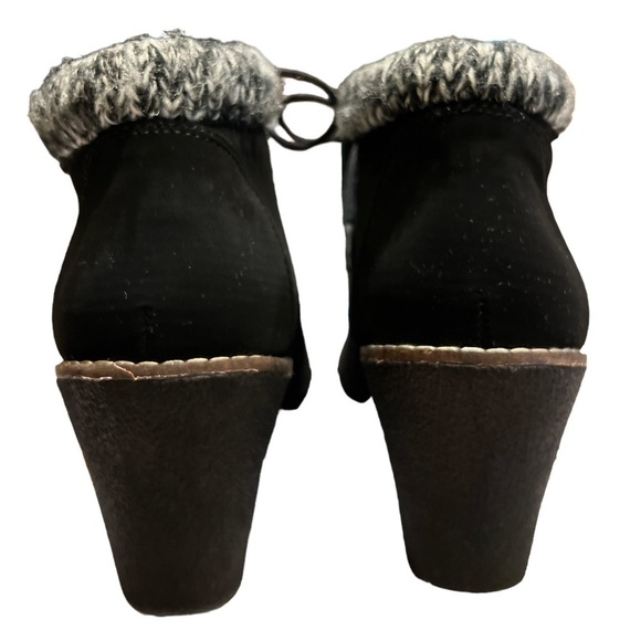 WHITE MOUNTAIN LAMBERT WEDGE BOOTIE BLACK SZ 10 - Picture 5 of 8